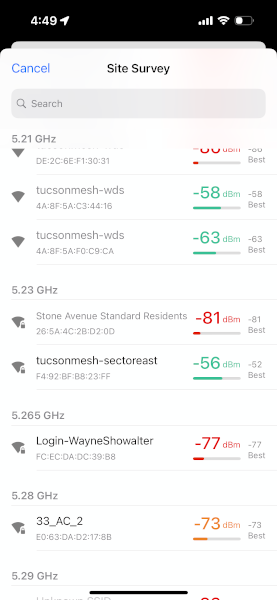 UISP App Site Survey